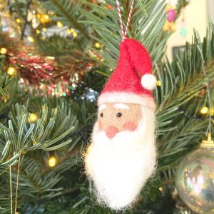 Father Christmas face decoration